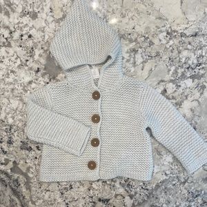Nordstrom Baby Organic Cotton Hooded Cardigan